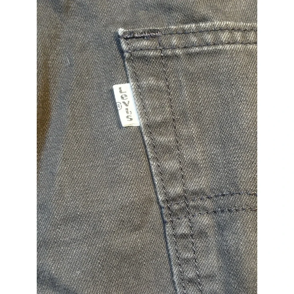 Levi's 505 White Tab Jeans Men's 42x29 Black Straight Rare Zip‎ Classic Fit